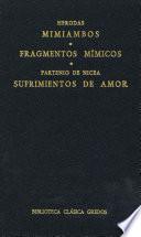 Mimiambos. Fragmentos mímicos. Sufrimientos de amor