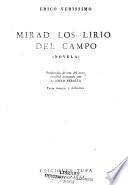 Mirad los lirios del campo