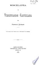 Miscelánea de versificación castellana
