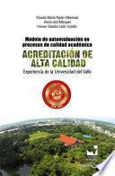 Modelo de autoevaluación en procesos de calidad académica