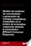 Modelo de medición de conocimiento y generación de ventajas competitivas sostenibles en el ámbito de la iniciativa ECR