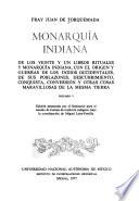 Monarquía indiana: Libros I-III