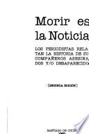 Morir es la noticia