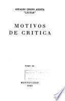 Motivos de crítica: Literatura uruguaya