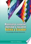 Movimientos indígenas identidad y nación en Bolivia y Ecuador