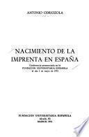 Nacimiento de la imprenta en España