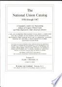 National Union Catalog