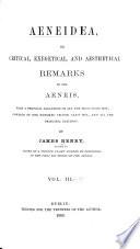 Æneidea, Or, Critical, Exegetial, and Aesthetical Remarks on the Aeneis