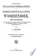 Nieuw Italiaansch-Nederlandsch en Nederlandsch-Italiaansch Woordenboek