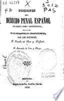 Nociones del derecho penal español así común como excepcional