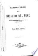 Nociones generales de la historia del Perú para las escuelas de instrucción primaria de la República