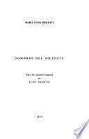 Nombres del silencio