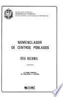 Nomenclador de Centros Poblados