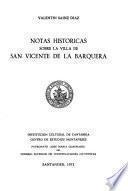 Notas históricas sobre la villa de San Vicente de la Barquera