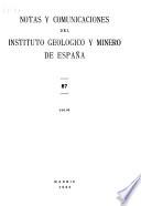 Notas y comunicaciones del Instituto Geológico y Minero de España