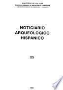 Noticiario arqueológico hispánico