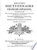 Nouveau dictionnaire espagnol-françois et latin