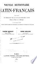 Nouveau dictionnaire latin-français