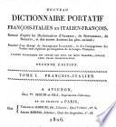 Nouveau dictionnaire portatif français-italien et italien-françois