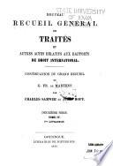 Nouveau recueil général de traités et autres actes relatifs aux rapports de droit international