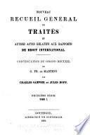 Nouveau recueil général de traités et autres actes relatifs aux rapports de droit international