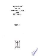 Nouvelles de la République Des Lettres