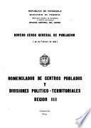 Noveno censo general de poblacion, 26 de Febrero de 1961