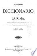 Novisimo diccionario de la rima