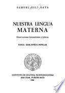 Nuestra lengua materna