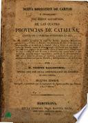 Nueva direccion de cartas é itinerario por órden alfabético, de las cuatro provincias de Cataluña arreglado á ordenes superiores en 1835