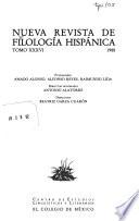 Nueva revista de filología hispánica