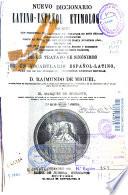 Nuevo diccionario latino-español etimológico...