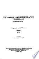 Nuevo repertorio bibliográfico venezolano: A-Ch