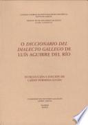 O diccionario del dialecto gallego de Luis Aguirre del Río