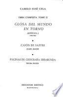 Obra completa: Glosa del mundo en torno artćulos, 2 (1944-1959)