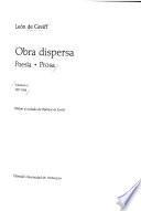Obra dispersa: 1937-1956