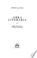 Obra literaria: Libro de horas y otros ensayos