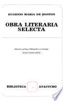 Obra literaria selecta