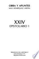 Obra y apuntes: Epistolario 1