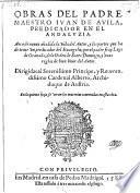 Obras ... aora de nuevo anadida la vida del autor, y las partes que de tener un predicador del Evangelio por Luys de Granada