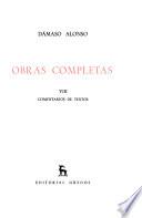 Obras completas -- Dámaso Alonso