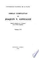 Obras completas de Joaquín V. González