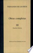 Obras completas: Escritos breves