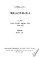 Obras completas: Escritos póstumos. Apuntes. Varia 1899-1939