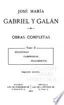 Obras completas: Religiosas. Campesinas. Fragmentos
