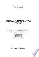 Obras completas, teatro