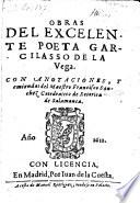 Obras ; con anotationes y emiendas de Francisco Sanchez