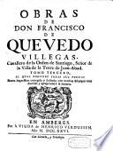 Obras de Don Francisco de Quevedo Villegas