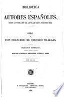 Obras de don Francisco de Quevedo Villegas