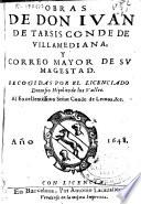 Obras de don Iuan de Tarsis Conde de Villamediana ...
